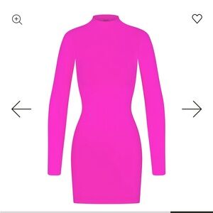 NWOT Skims soft smoothing seamless turtleneck mini dress